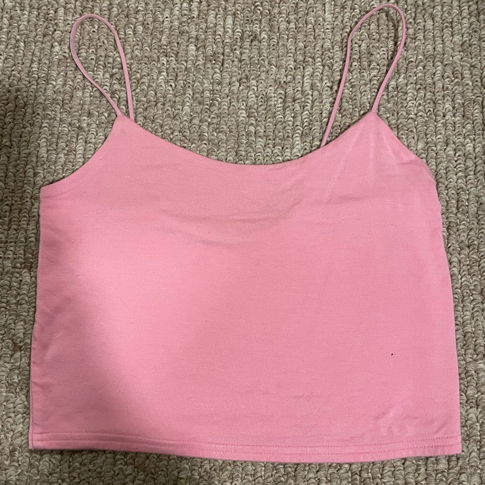 💗 PacSun Light Pink Cropped Lounge Tank